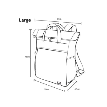 Roka Finchley A Large Recycled Canvas Rucksack