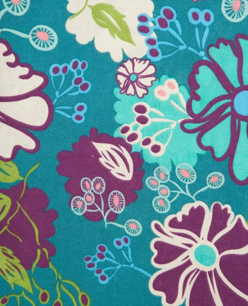 Organic Cotton Medium Tote Bag Cosmic Teal