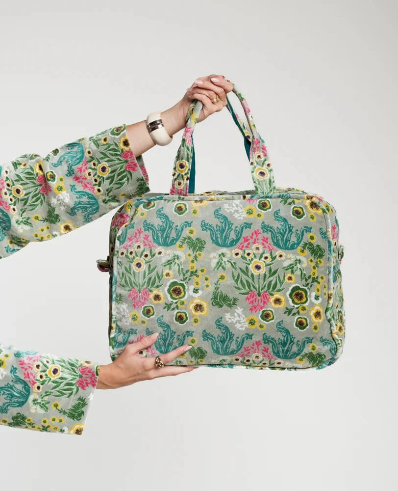 Poppins Velvet Weekend Bag Swainston Green