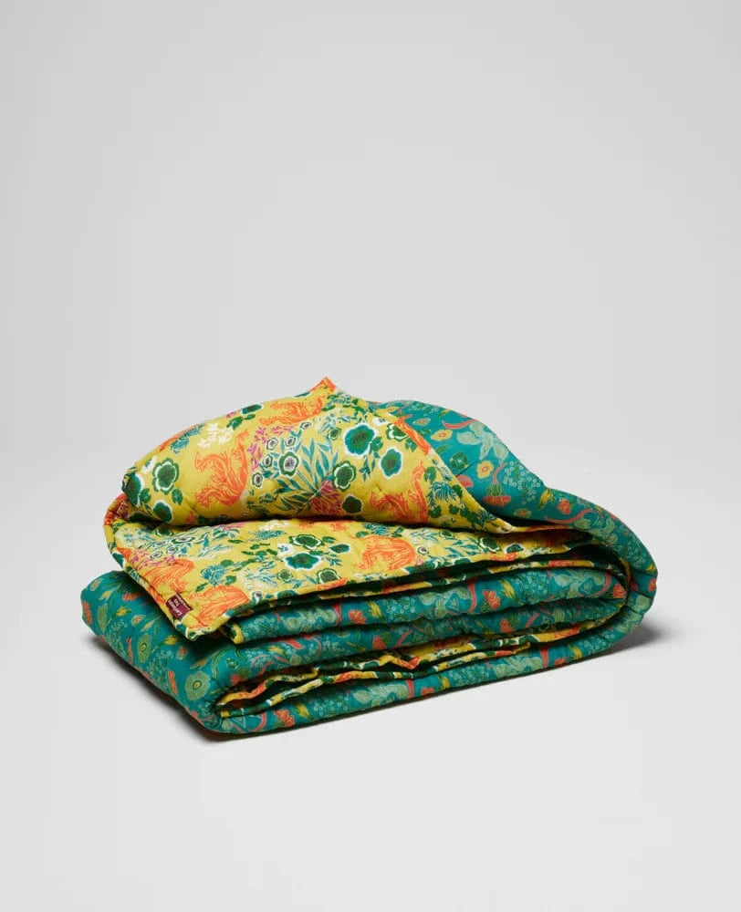 Quilted Cotton Reversible Bedspead Iris Bayou/Swainston Gold