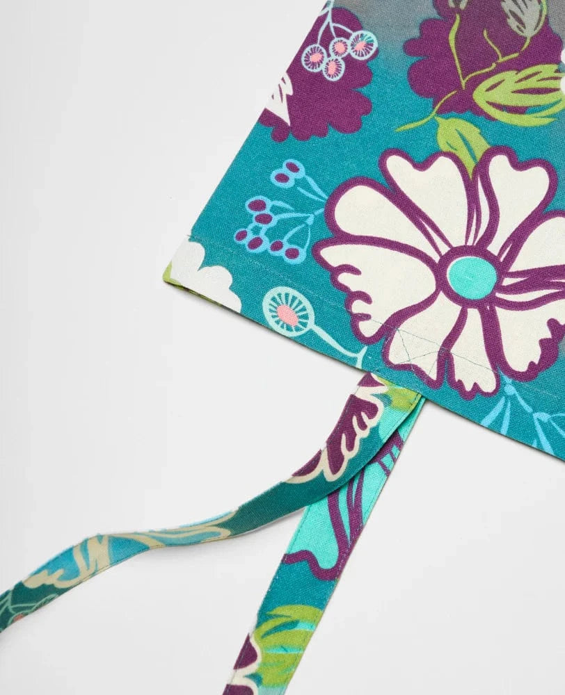 Organic Cotton Medium Tote Bag Cosmic Teal