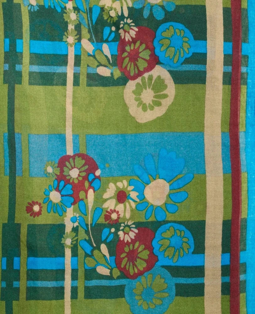 Oversized Wool Scarf by Les Touristes, Dundee Green