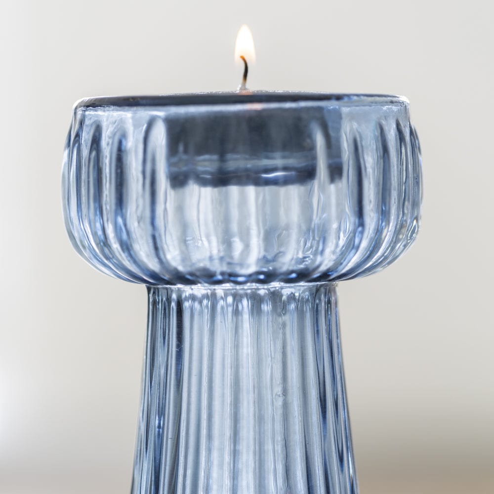 Tall Glass T-Light Holder
