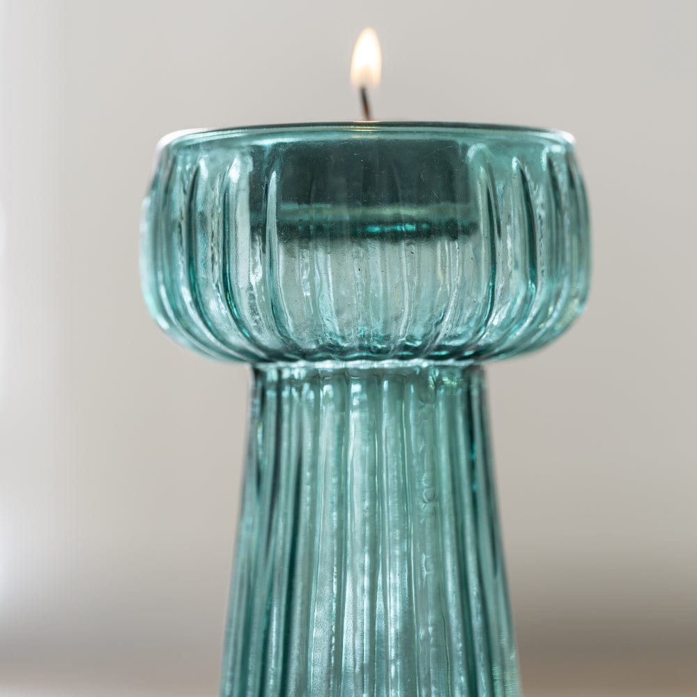 Tall Glass T-Light Holder