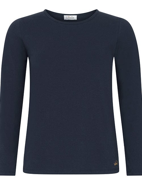 Long Sleeved Cotton T-Shirt, Navy