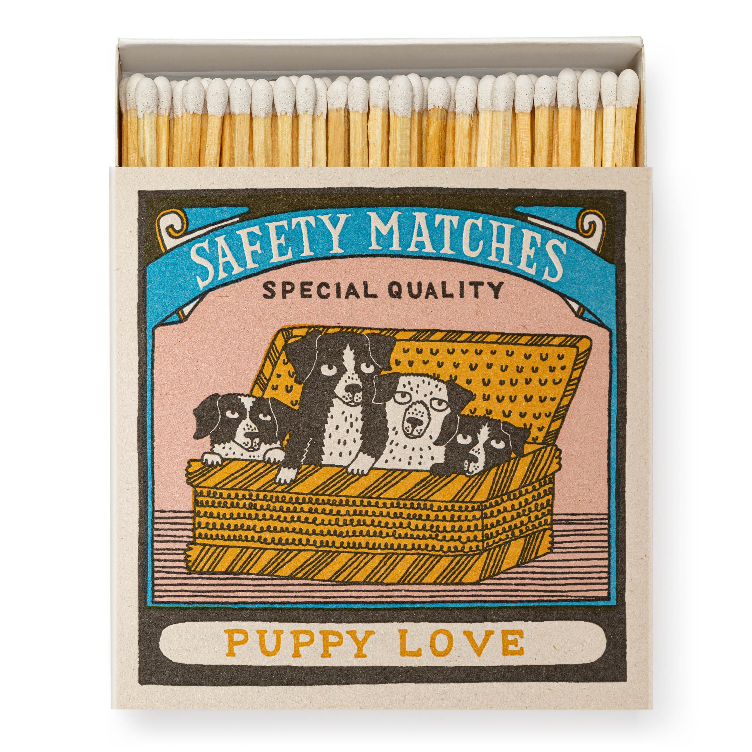 Square Luxury Match Box Puppy Love