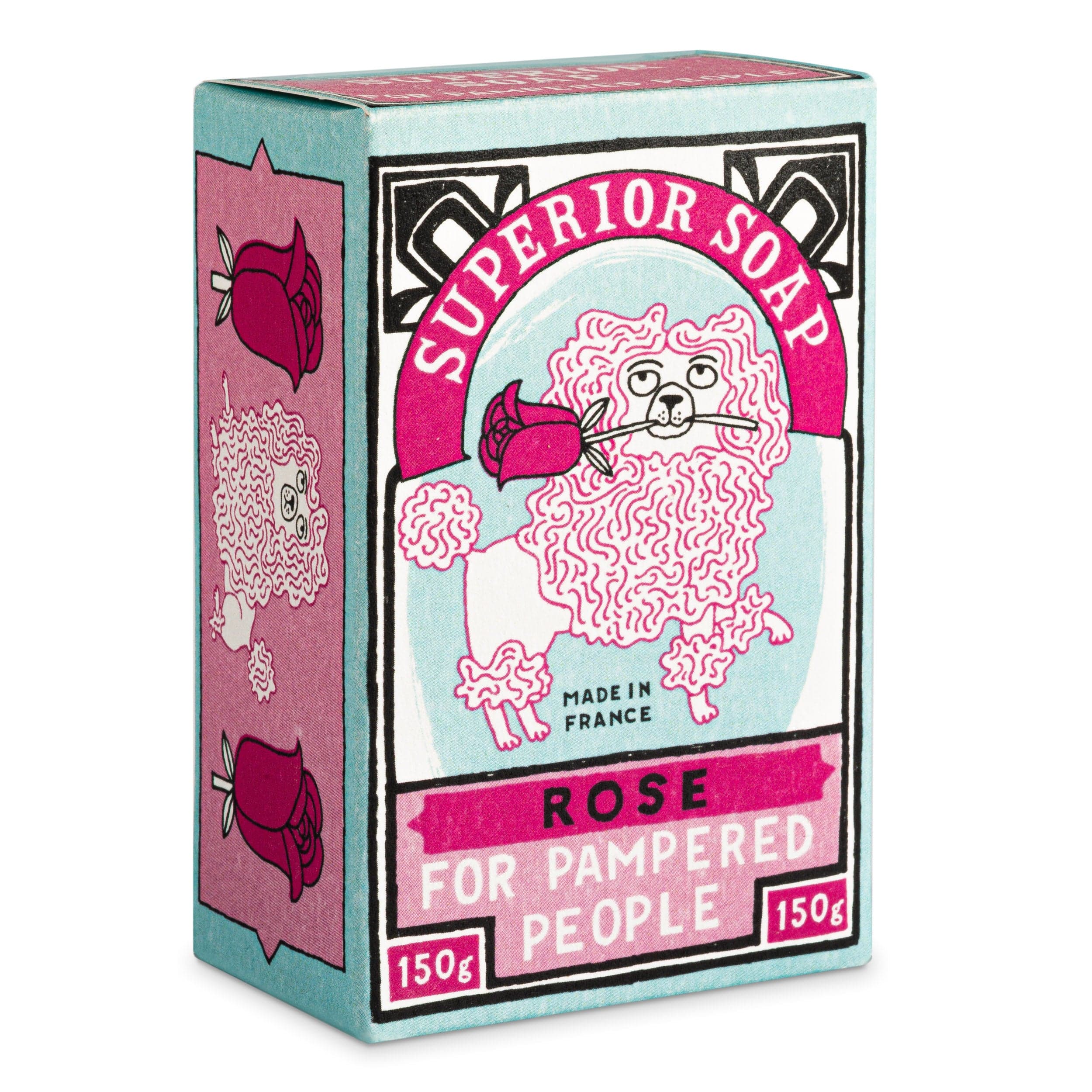 Rose Hand Soap in a Poodle Design Box