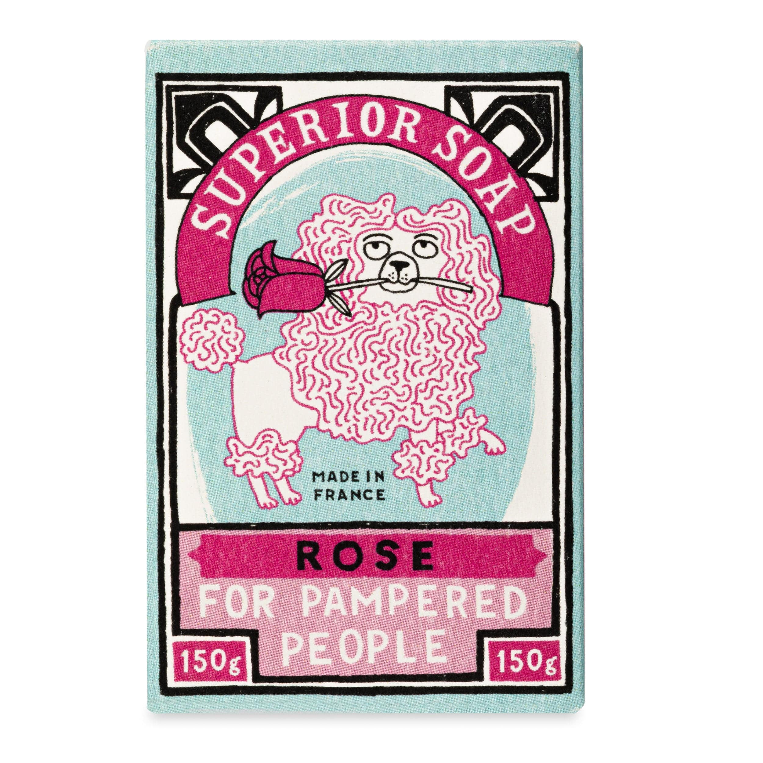 Rose Hand Soap in a Poodle Design Box