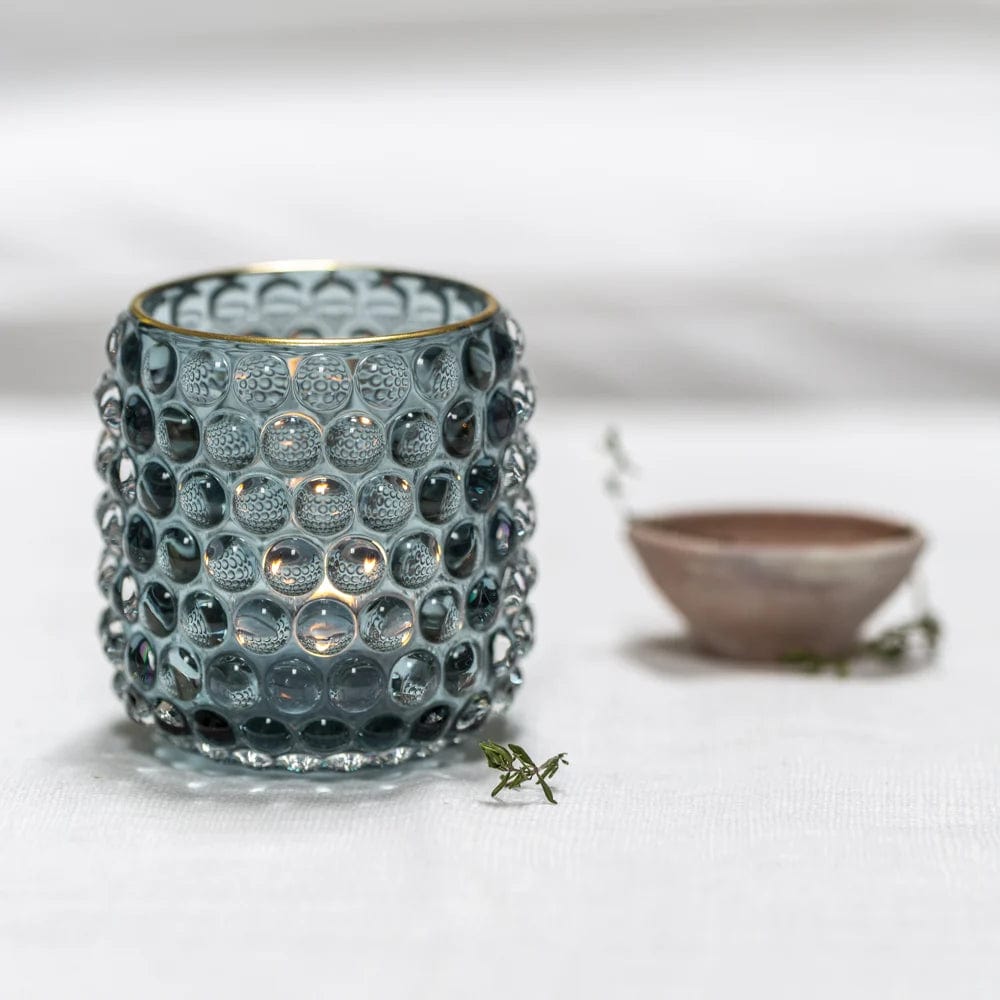 Bubble Glass Votive Tall