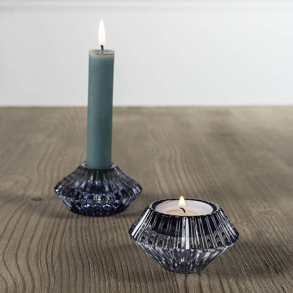 Duo Glass Candleholder