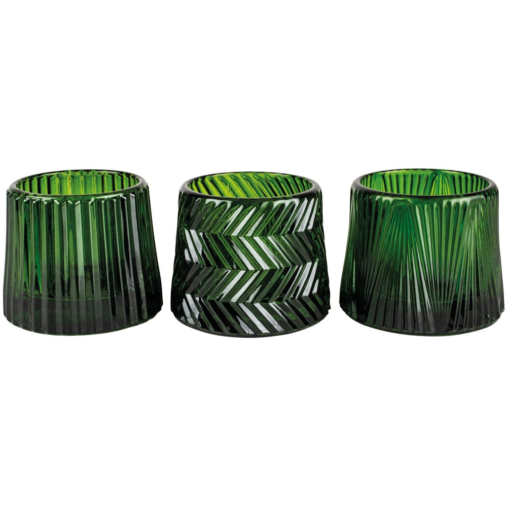 Pontus Tea Light Holder Green, Assorted Designs