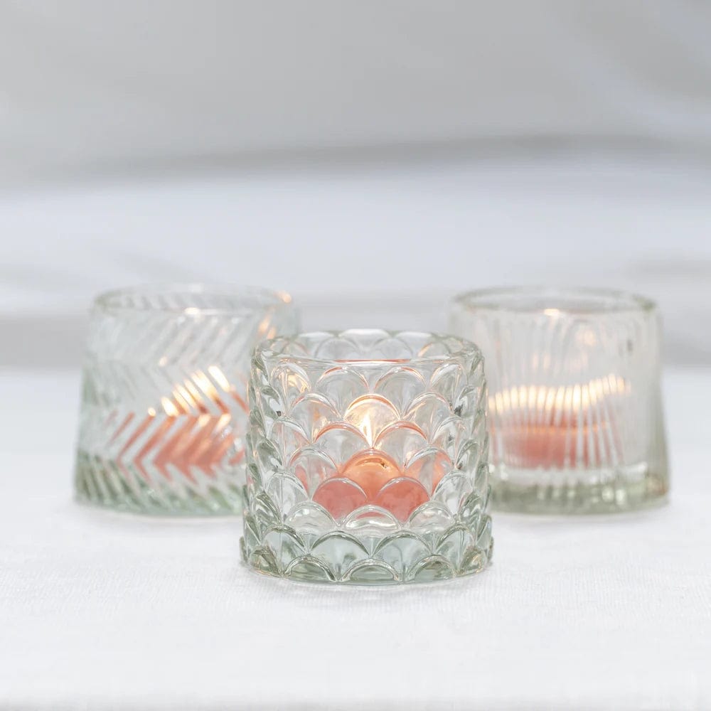 Pontus Tea Light Holder Clear, Assorted Designs