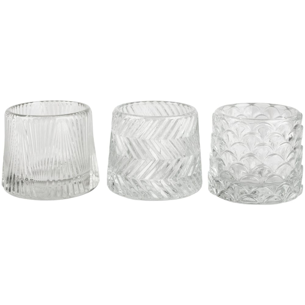 Pontus Tea Light Holder Clear, Assorted Designs