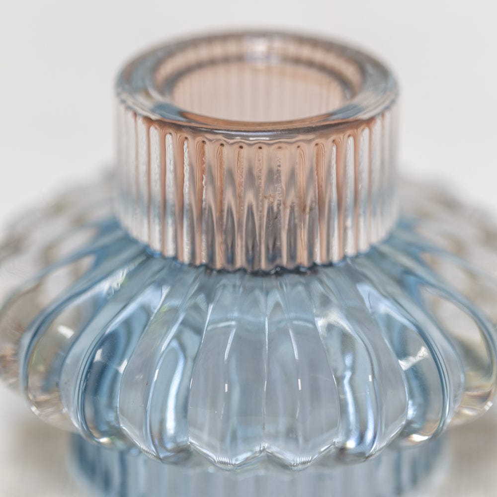 Large Duo Glass Candleholder