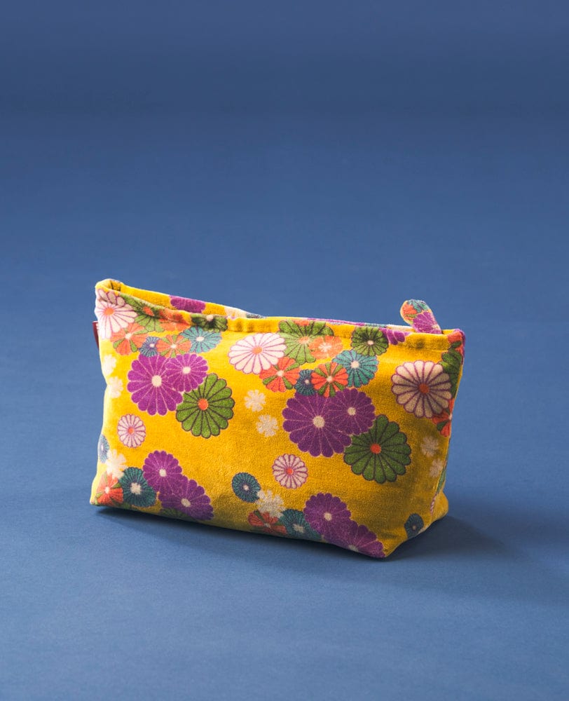 Large Velvet Washbag Mellow Fig