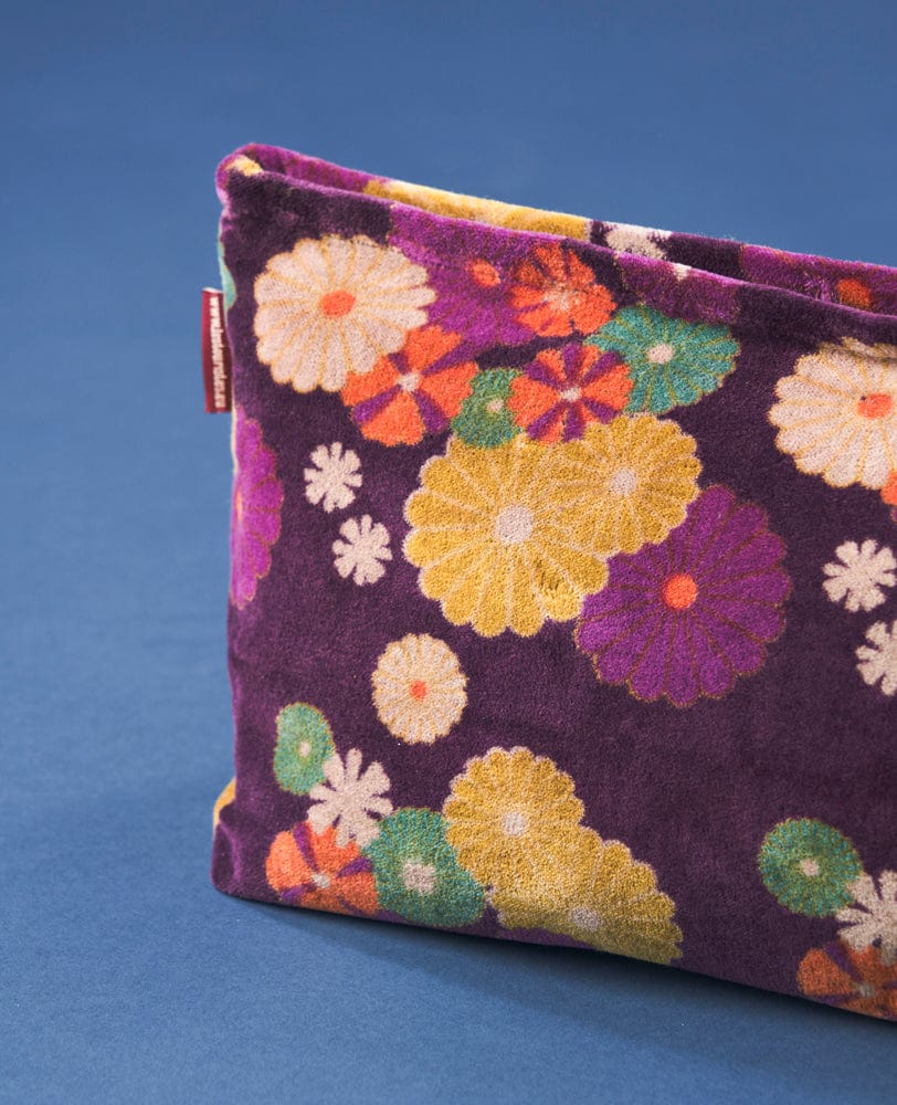 Large Velvet Washbag Mellow Fig