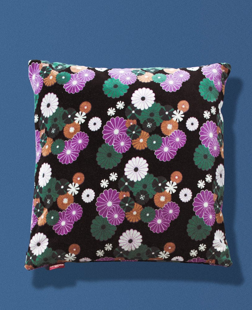 Velvet Cushion 45x45cm Mellow Black