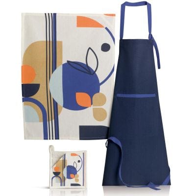 Titouan Blue Cotton Apron