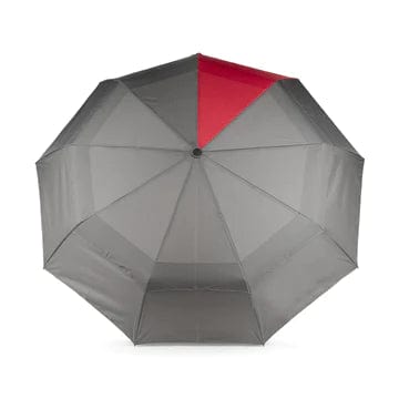 Waterloo Sustainable Nylon Umbrella Graphite With Cranberry