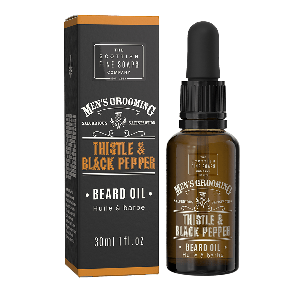 Thistle & Black Pepper Beard Oil 30ml, New Design