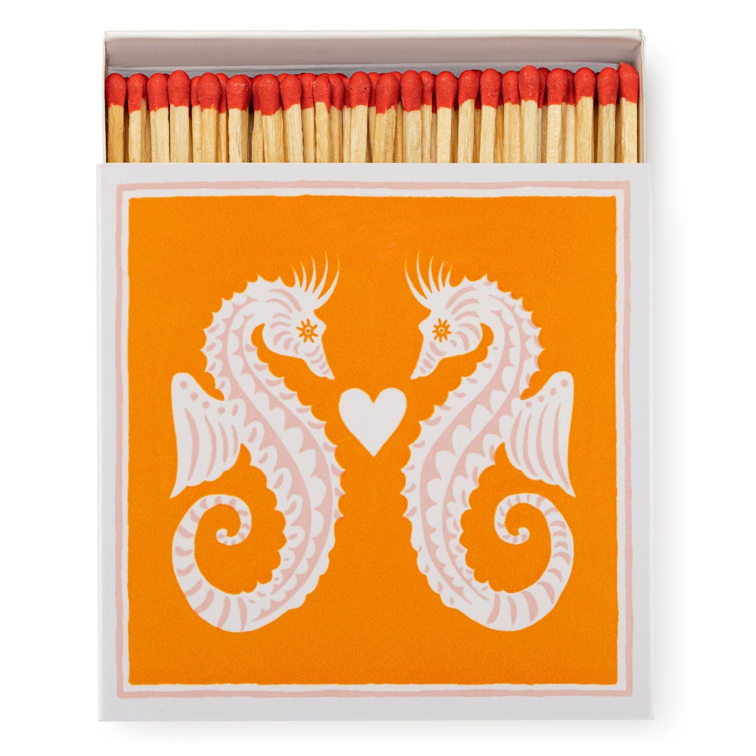 Square Luxury Match Box Seahorses