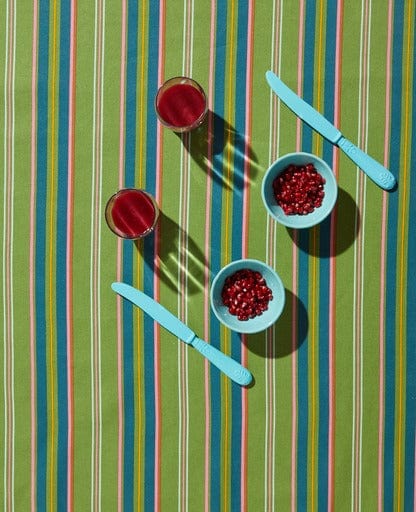 Large Organic Cotton Tablecloth, Margate Green