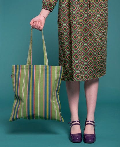 Organic Cotton Big Tote Bag, Margate Green