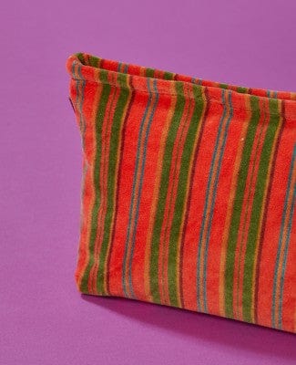 Large Velvet Washbag, Margate Coral