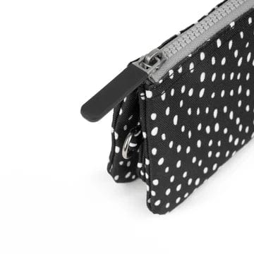 Roka Recycled Canvas Carnaby Medium Wallet With Wrist Strap, Drizzle Ash