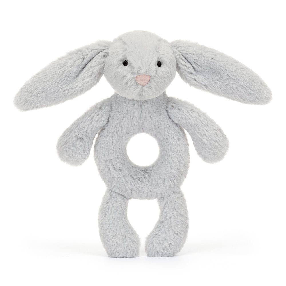 Jellycat Bashful Bunny Ring Rattle Silver