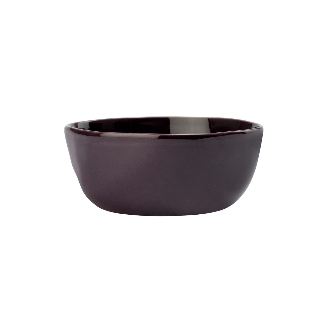 Large Ceramic Dipping Bowl Aubergine