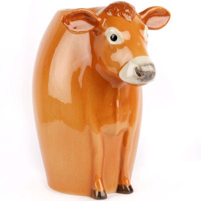 Jersey Cow Ceramic Flower Vase