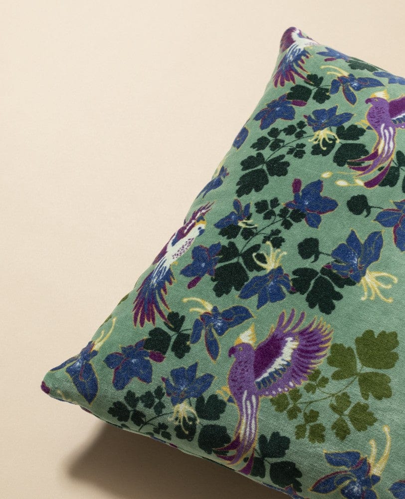 Velvet Cushion 45x45cm, Ancolie New Green
