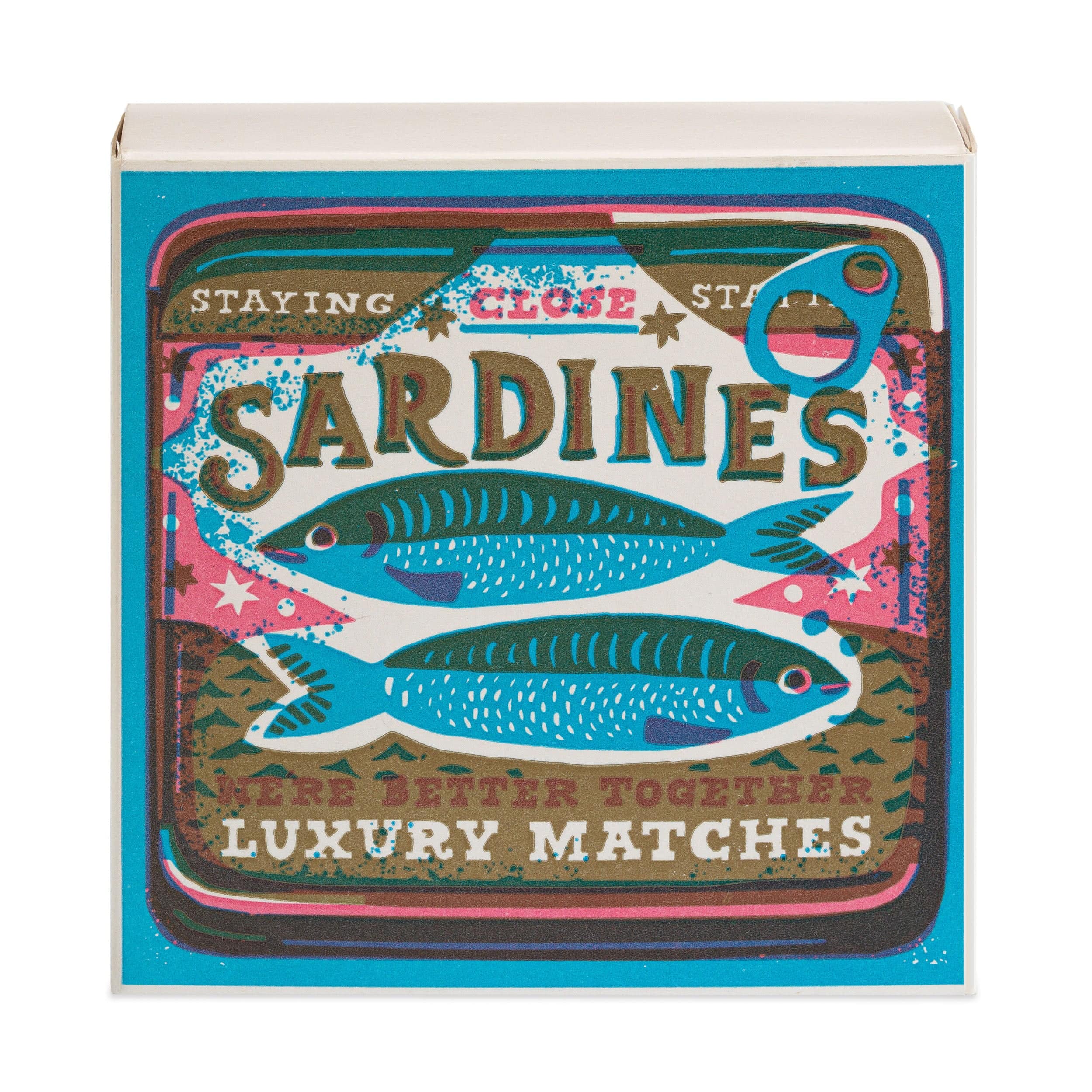 Square Luxury Match Box Better Together Sardines