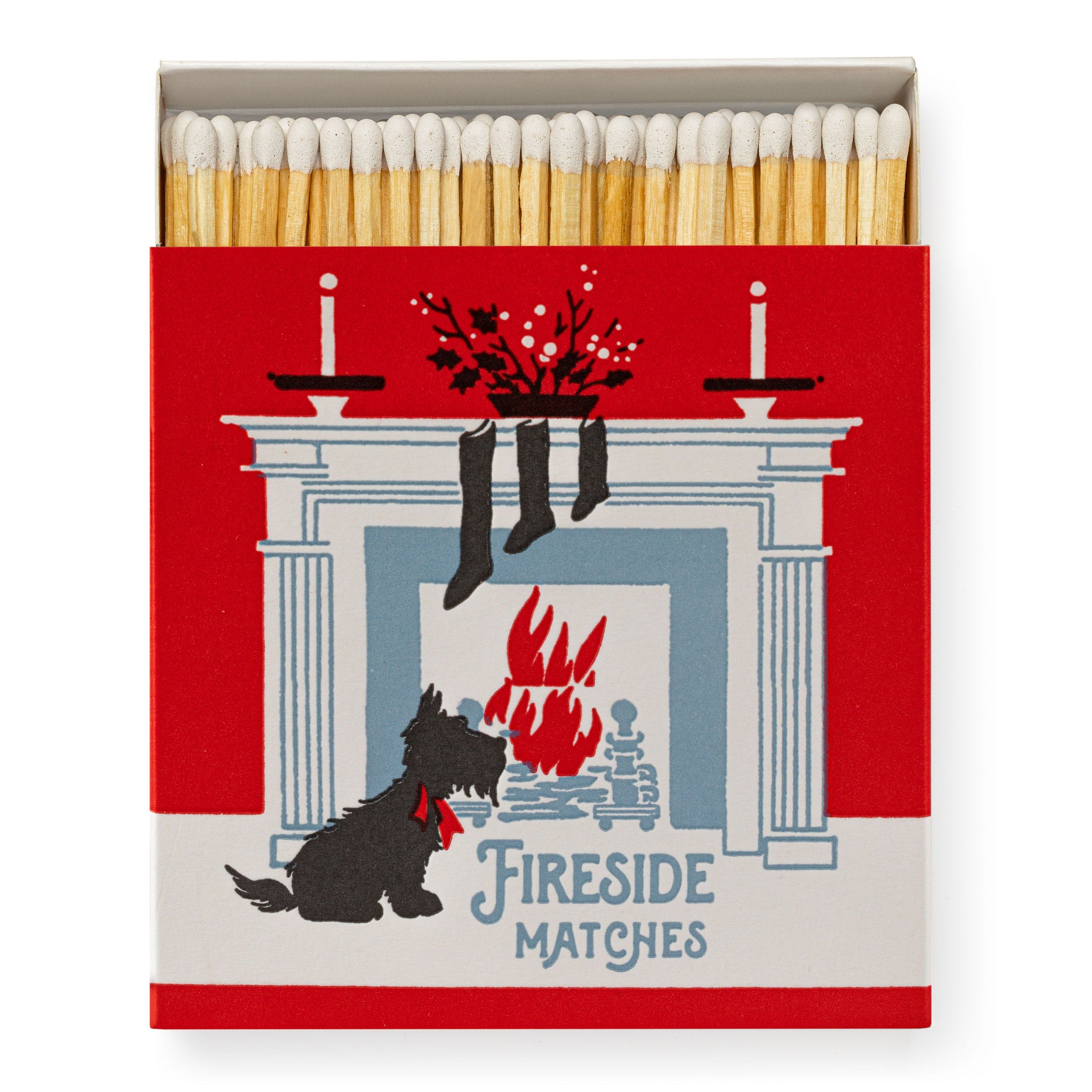 Square Luxury Match Box Scottie Dog Fireside