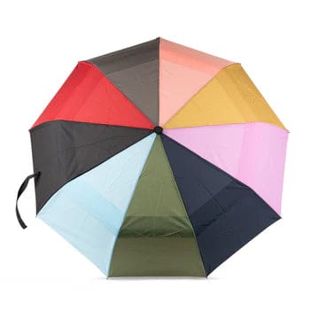 Waterloo Sustainable Nylon Umbrella Bright Rainbow