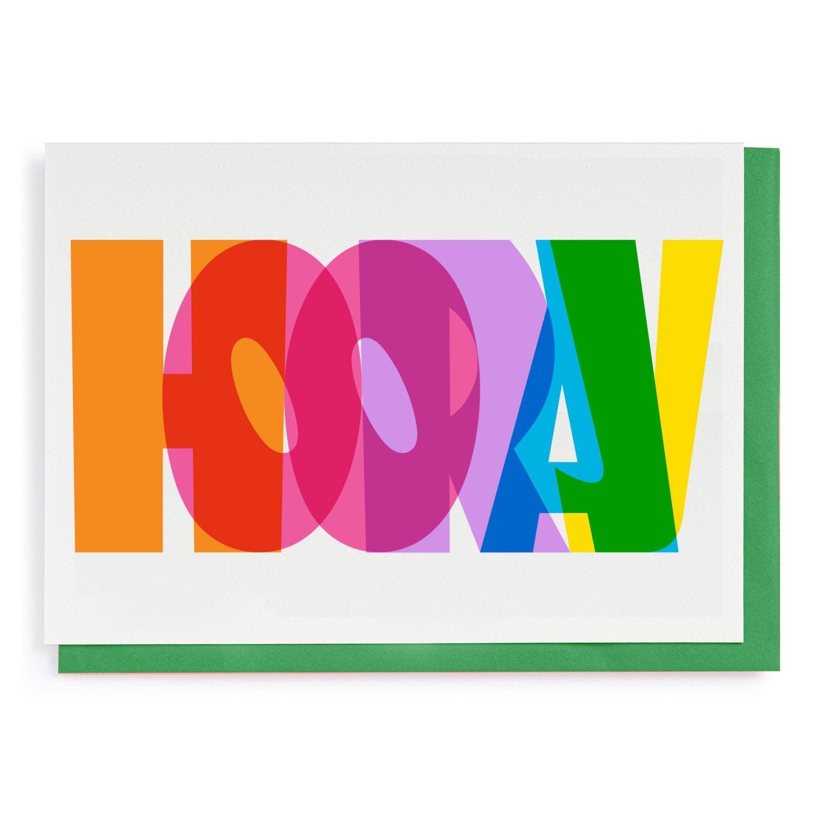 Letterpress Card Hooray by Pressink
