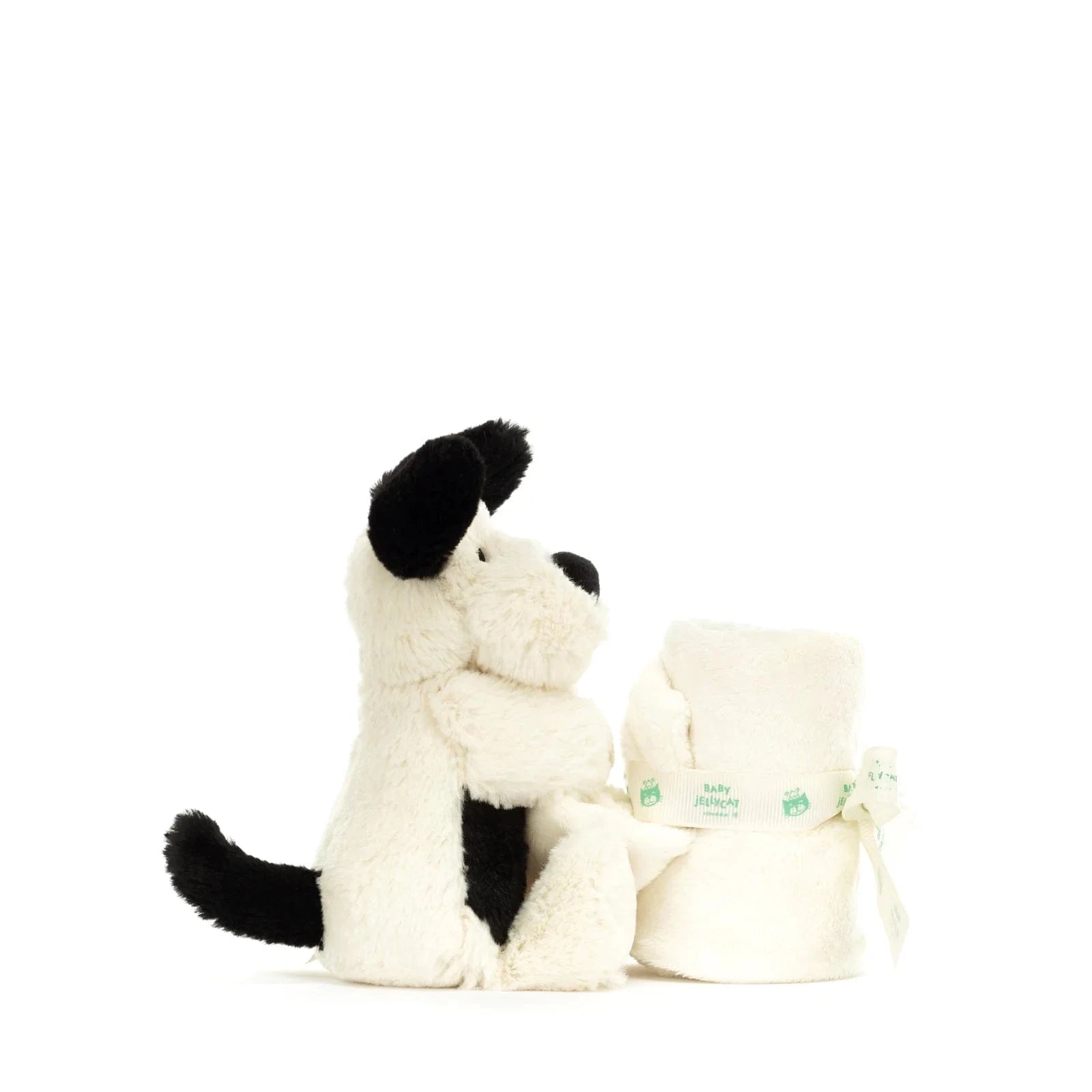 Jellycat Bashful Black & Cream Puppy Soother