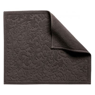 Gilda Luxury Cotton Bath Mats by Vivaraise, Standard Carbon