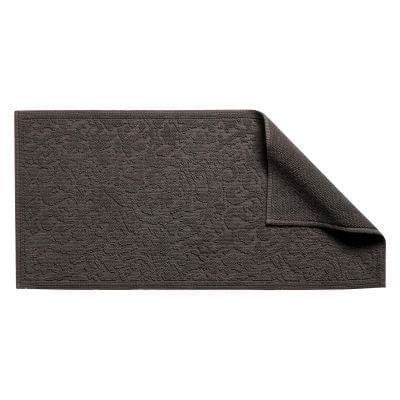 Gilda Luxury Cotton Bath Mats by Vivaraise Double Carbon