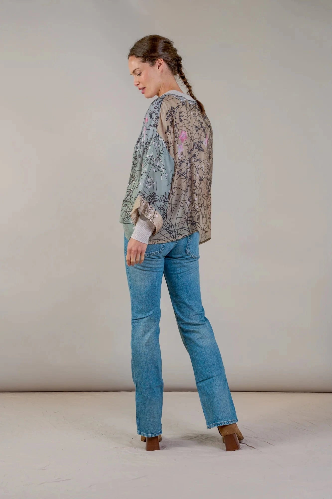 Dunes Grey Kimono by One Hundred Stars