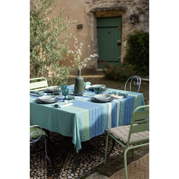 Yuna Recycled Cotton Tablecloth Peacock 170 X 250