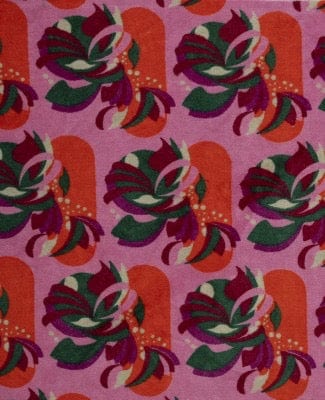 Split Pink Orange Velvet