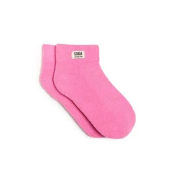 Roka Wembley Organic Cotton Socks Pink Carnation