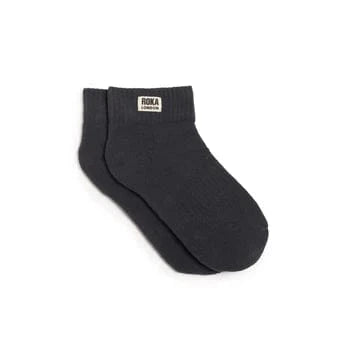 Roka Wembley Organic Cotton Socks Faded Black