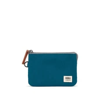 Roka Sustainable Canvas Small Carnaby Wallet Sapphire