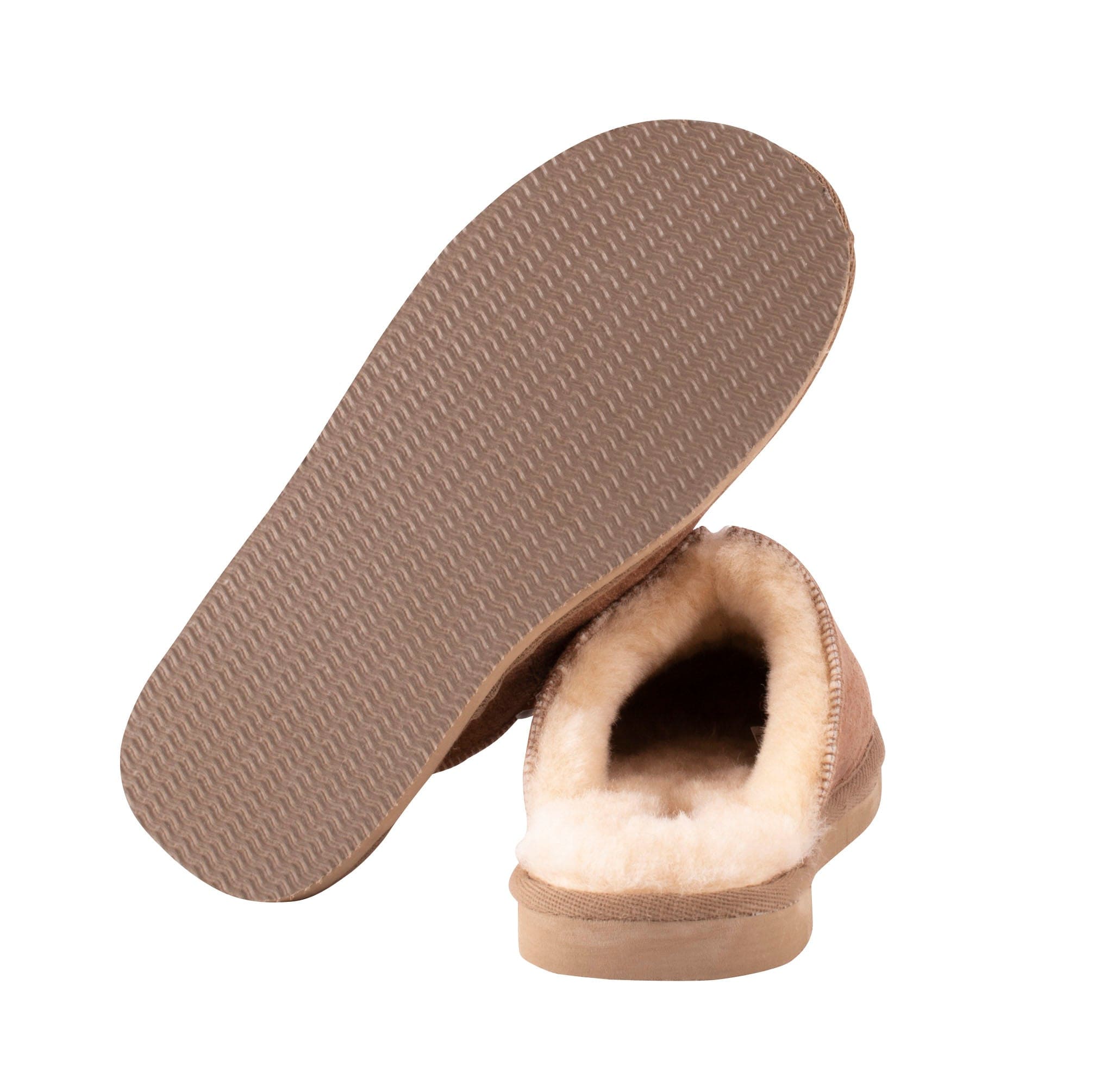 Hugo Antique Cognac Sheepskin Slippers