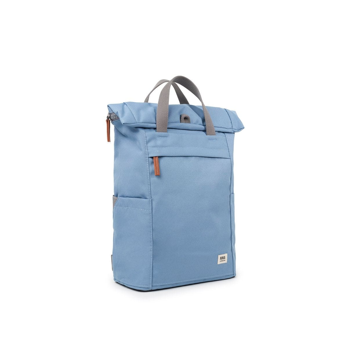Roka Finchley A Recycled Canvas Rucksack Medium Retro Blue