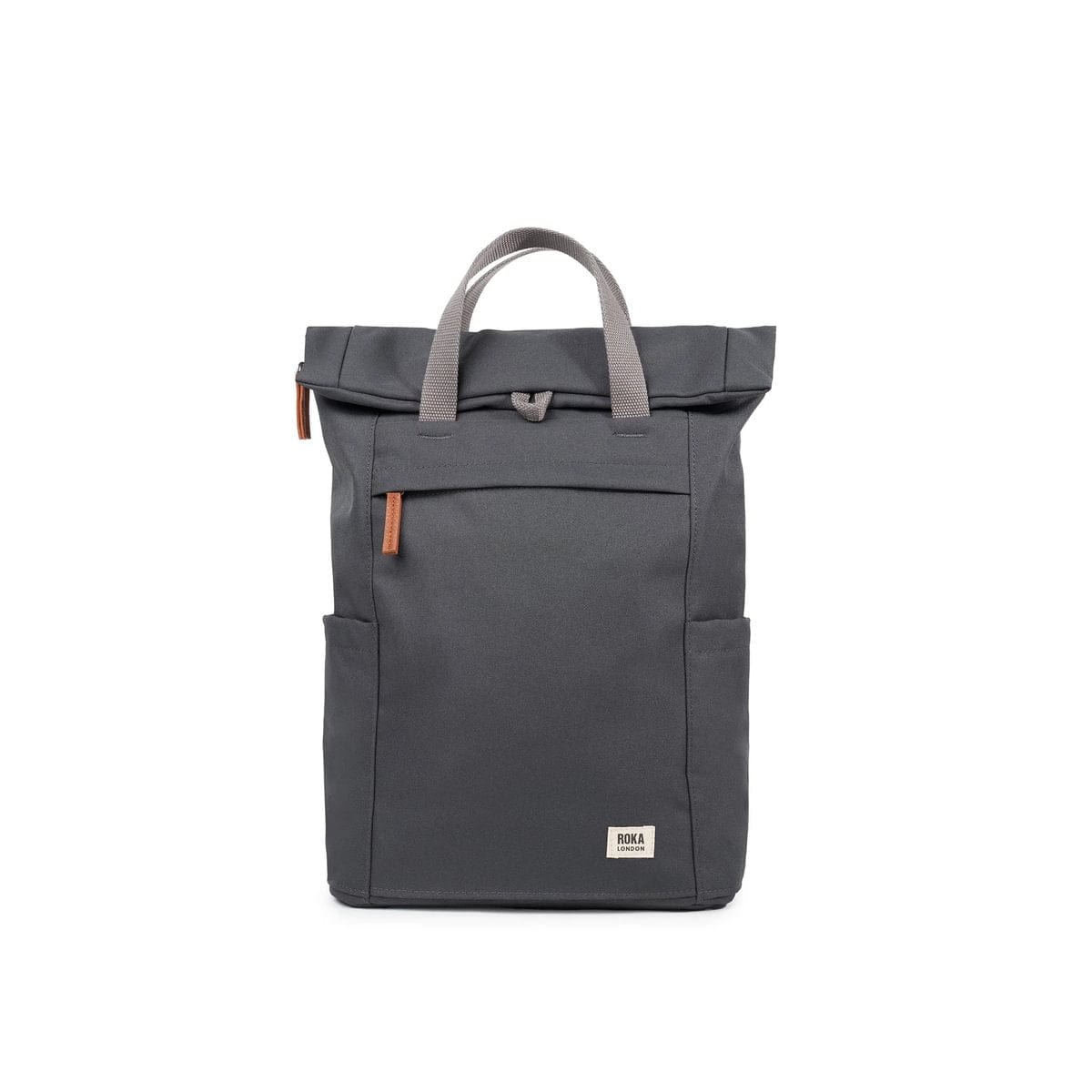 Roka Finchley A Recycled Canvas Rucksack Medium Faded Black