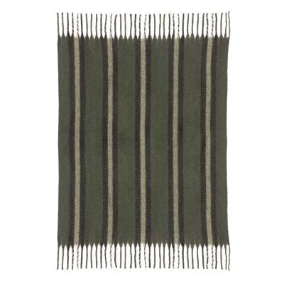 Isabel Recycled Striped Throw Sapin